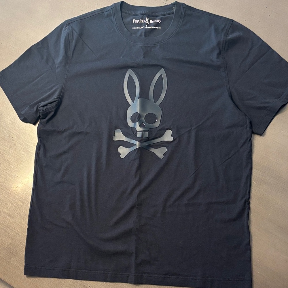 Psycho Bunny Nave Blue Skull T-Shirt
